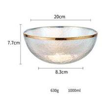 Load image into Gallery viewer, Luxury Rainbow Glass Bowl - Luxury Rainbow Glass Bowl
