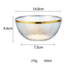 Load image into Gallery viewer, Luxury Rainbow Glass Bowl - Luxury Rainbow Glass Bowl
