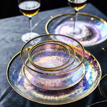 Load image into Gallery viewer, Luxury Rainbow Glass Bowl - Luxury Rainbow Glass Bowl
