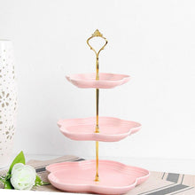 Load image into Gallery viewer, Sweet Flora Three-layer Dessert Stand - Sweet Flora Three-layer Dessert Stand
