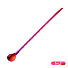 Load image into Gallery viewer, Spiral Pattern Straw Spoon - Spiral Pattern Straw Spoon
