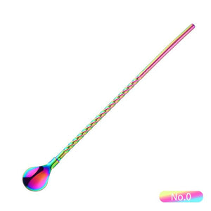 Spiral Pattern Straw Spoon - Spiral Pattern Straw Spoon