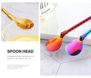 Spiral Pattern Straw Spoon - Spiral Pattern Straw Spoon