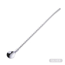 Load image into Gallery viewer, Spiral Pattern Straw Spoon - Spiral Pattern Straw Spoon
