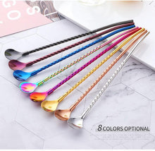 Load image into Gallery viewer, Spiral Pattern Straw Spoon - Spiral Pattern Straw Spoon
