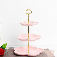 Load image into Gallery viewer, Sweet Flora Three-layer Dessert Stand - Sweet Flora Three-layer Dessert Stand
