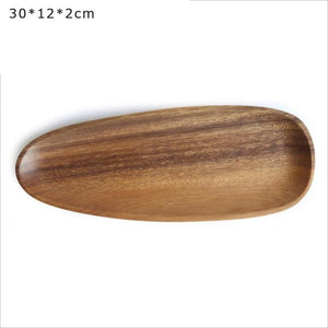 Irregular Oval Wooden Platter