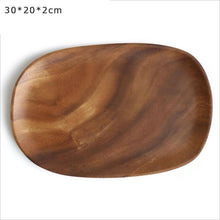 Load image into Gallery viewer, Irregular Oval Wooden Platter
