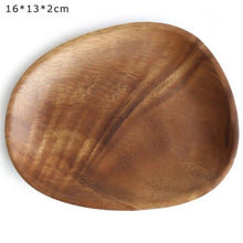 Load image into Gallery viewer, Irregular Oval Wooden Platter
