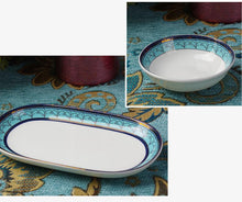 Load image into Gallery viewer, Monkshood Luxury Ceramic Dinnerware
