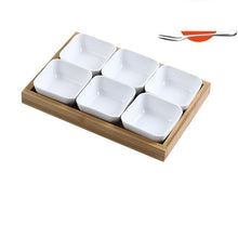 Load image into Gallery viewer, Ceramic Grid Fruit Bowls Platter - Ceramic Grid Fruit Bowls Platter
