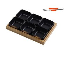 Load image into Gallery viewer, Ceramic Grid Fruit Bowls Platter - Ceramic Grid Fruit Bowls Platter
