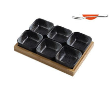 Load image into Gallery viewer, Ceramic Grid Fruit Bowls Platter - Ceramic Grid Fruit Bowls Platter
