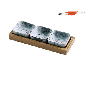 Ceramic Grid Fruit Bowls Platter - Ceramic Grid Fruit Bowls Platter