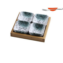 Load image into Gallery viewer, Ceramic Grid Fruit Bowls Platter - Ceramic Grid Fruit Bowls Platter
