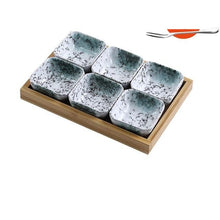 Load image into Gallery viewer, Ceramic Grid Fruit Bowls Platter - Ceramic Grid Fruit Bowls Platter
