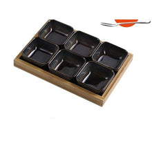 Load image into Gallery viewer, Ceramic Grid Fruit Bowls Platter - Ceramic Grid Fruit Bowls Platter
