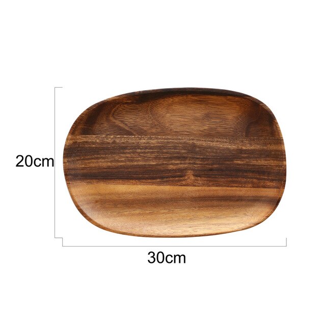 Whole Wooden Plates (5 pc)