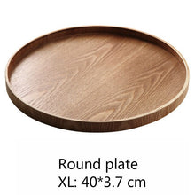 Load image into Gallery viewer, Round/oval/rectangular Serving wooden Tray
