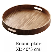 Load image into Gallery viewer, Round/oval/rectangular Serving wooden Tray
