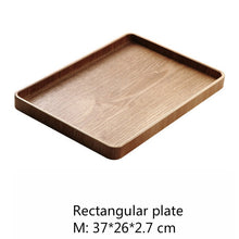 Load image into Gallery viewer, Round/oval/rectangular Serving wooden Tray
