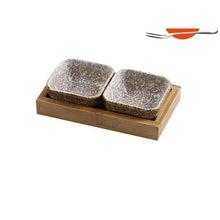 Load image into Gallery viewer, Japanese Grid Small Dish with snack Tray
