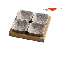 Load image into Gallery viewer, Japanese Grid Small Dish with snack Tray
