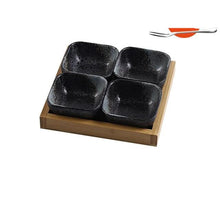 Load image into Gallery viewer, Japanese Grid Small Dish with snack Tray
