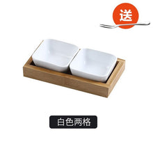 Load image into Gallery viewer, Japanese Grid Small Dish with snack Tray
